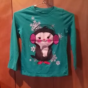 Girl's long sleeve graphic tee from Children's Place size L (10/12)